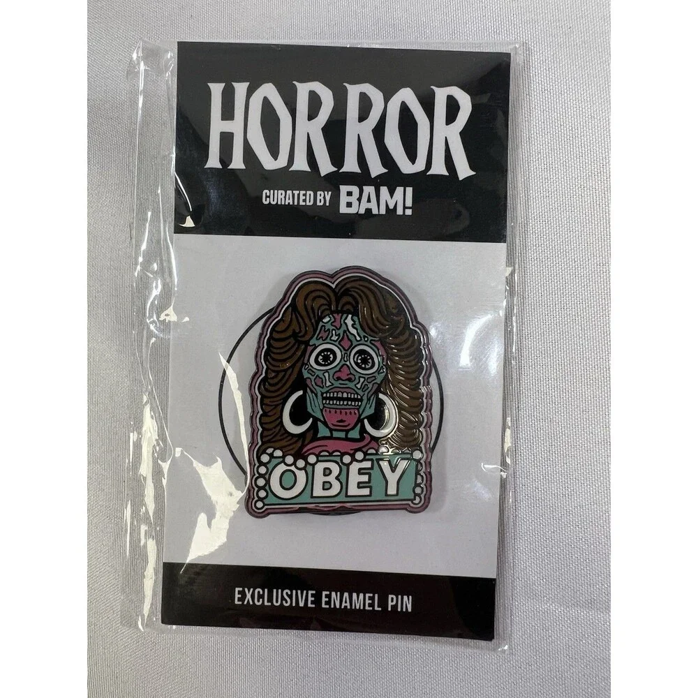 BAM! HORROR Obey “They Live” Enamel Pin